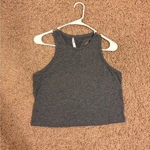 Fabletics Dark Gray Crop Top